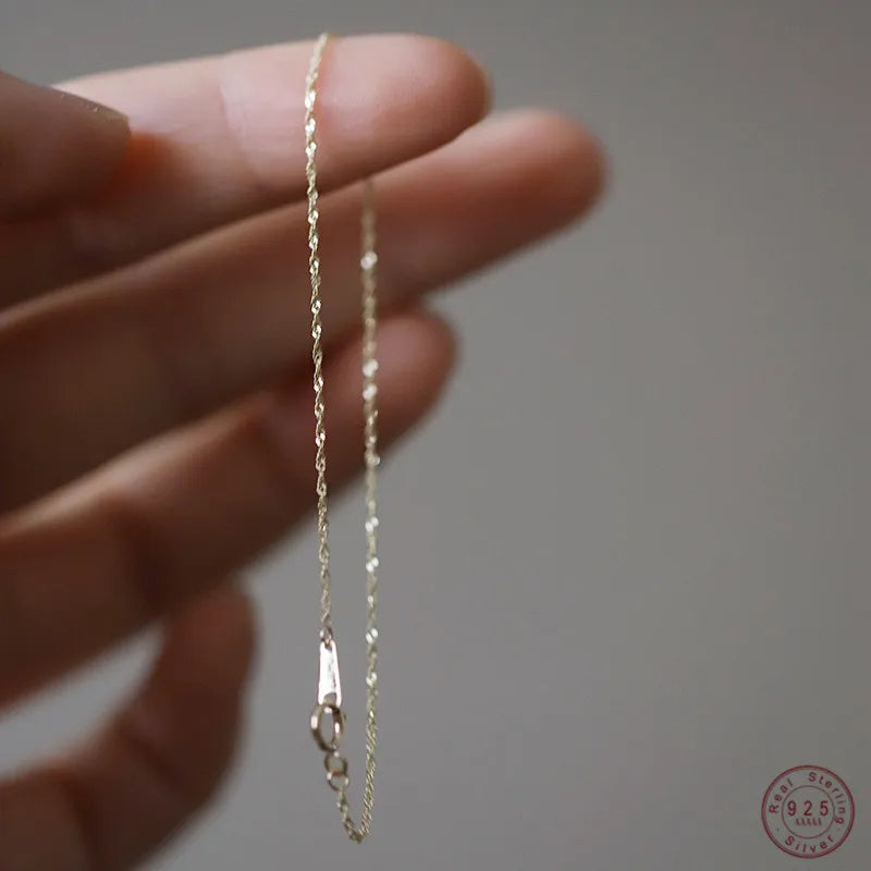 925 Sterling Silber Koreanische Version Einfache Intarsien Kristall Lange Quaste Ohrringe Frauen Überzug 14k Gold Licht Luxus Schmuck Geschenk