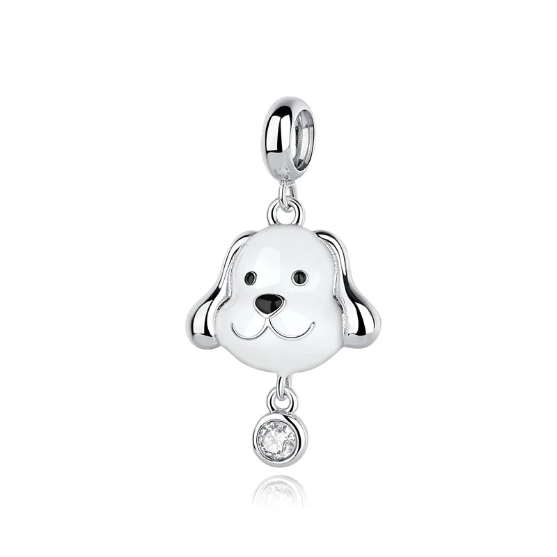 Original 925 Sterling Silver Charms Love Pets Dog Cat Paw Print Pendant Beads Fit Brand Bracelets Necklaces Women DIY Jewelry - Madeinsea©