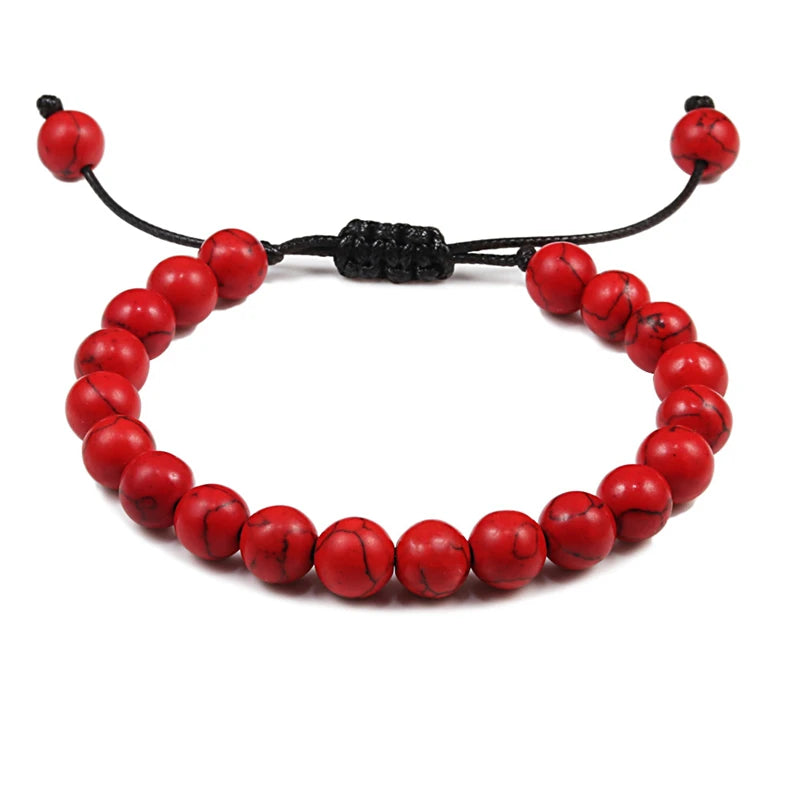 Natural Stone 6/8/10mm Beads Tiger Eye Bracelet Classic Men Women Buddha Black Lava Bracelets Minimalist Yoga Meditation Jewelry - Madeinsea©