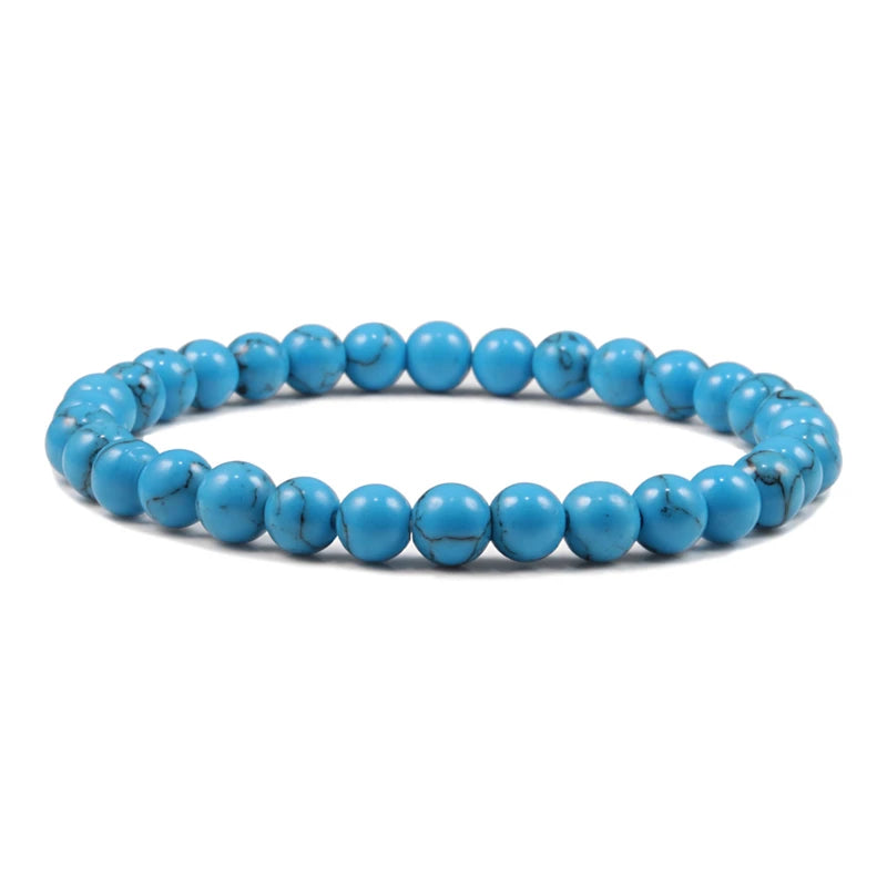 Natural Stone 6/8/10mm Beads Tiger Eye Bracelet Classic Men Women Buddha Black Lava Bracelets Minimalist Yoga Meditation Jewelry - Madeinsea©