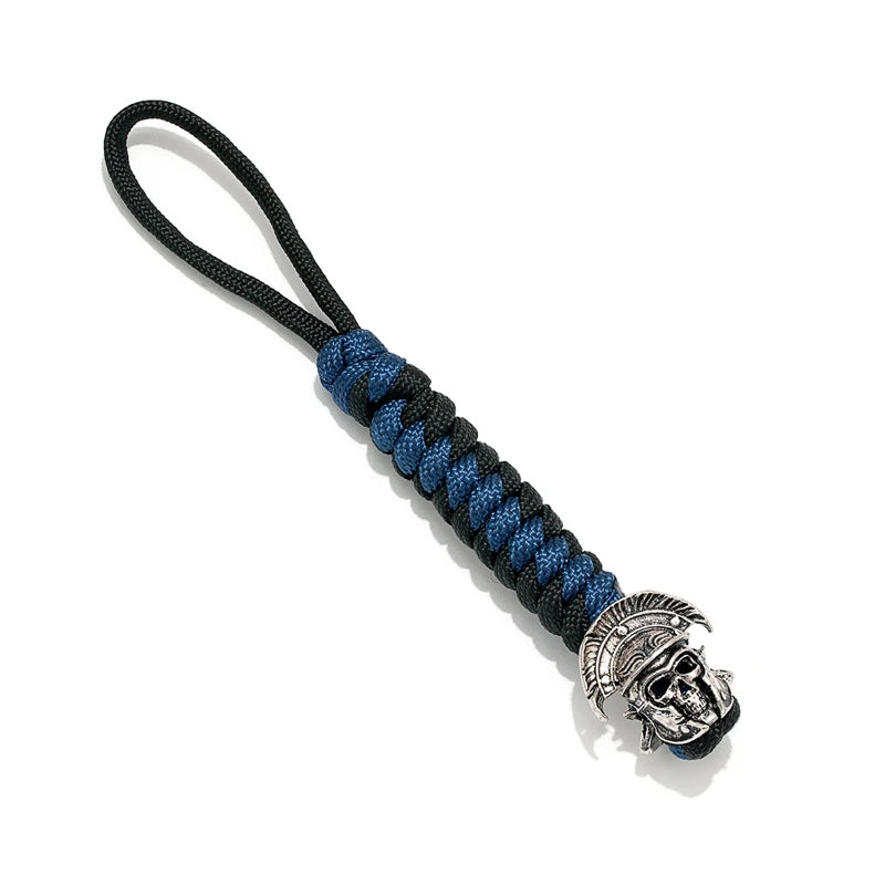 Vikings Roman Centurion Helmet Keychains Knife Paracord Rope Pendant Men Bag Car Keyring Navy EDC Paracord Accessories Jewelry