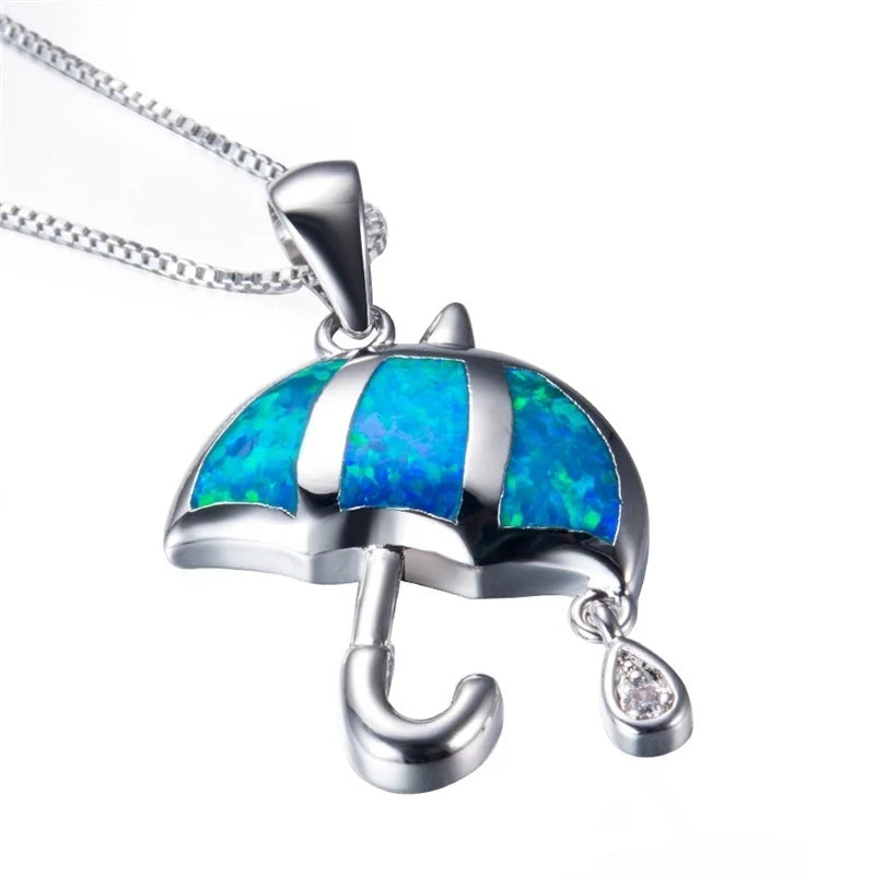 Fashion Women Necklace 2025 Party Wedding Jewelry Accessories Girl Gift Cute Imitation Opal Pendant Necklace