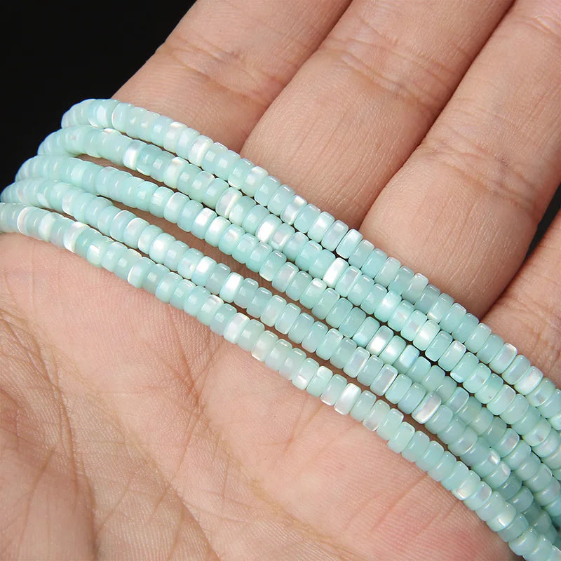 Multi Shape Size Natural Shell Beads Glitter Dyed Heishi Pearl Bead Mother of Pearl Beaded For Jewelry Making Necklace Bracelets