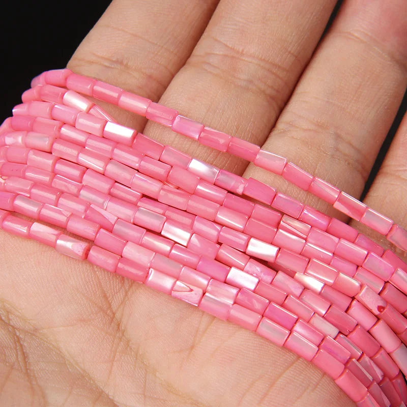 Multi Shape Size Natural Shell Beads Glitter Dyed Heishi Pearl Bead Mother of Pearl Beaded For Jewelry Making Necklace Bracelets
