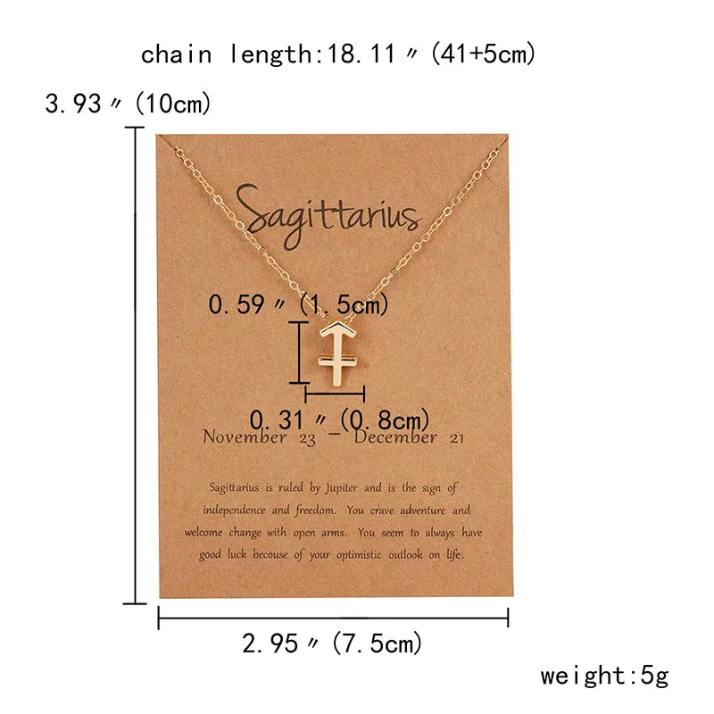 Rinhoo Fashion Sun Necklaces & Pendants Gold Color Alloy Pendant Necklace Wish Card Jewelry For Women Girl Jewelry Birthday Gift