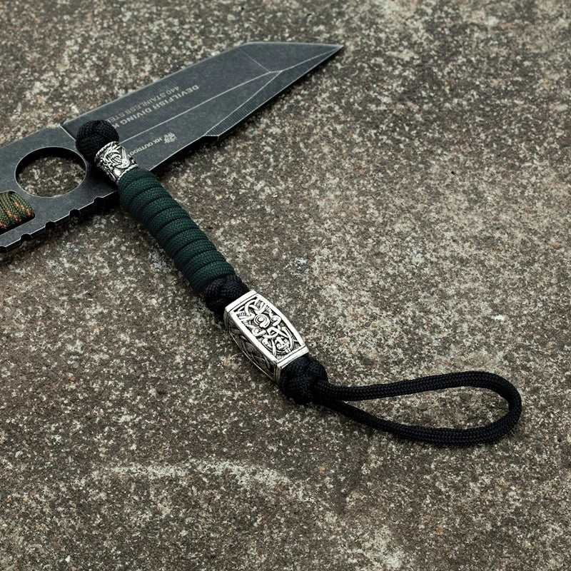 New Viking Norse Pirates Rune Amulet Paracord Lanyard Keychain With The Selected Knife Bead Sword Lanyard Handmade Jewelry Gift