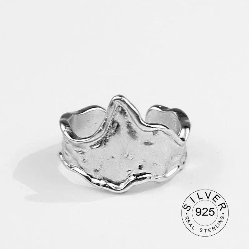 Real 925 Sterling Silver Rings For Women vintage zircon open round Engagement Rings Silver 925 Jewelry Anillos Mujer