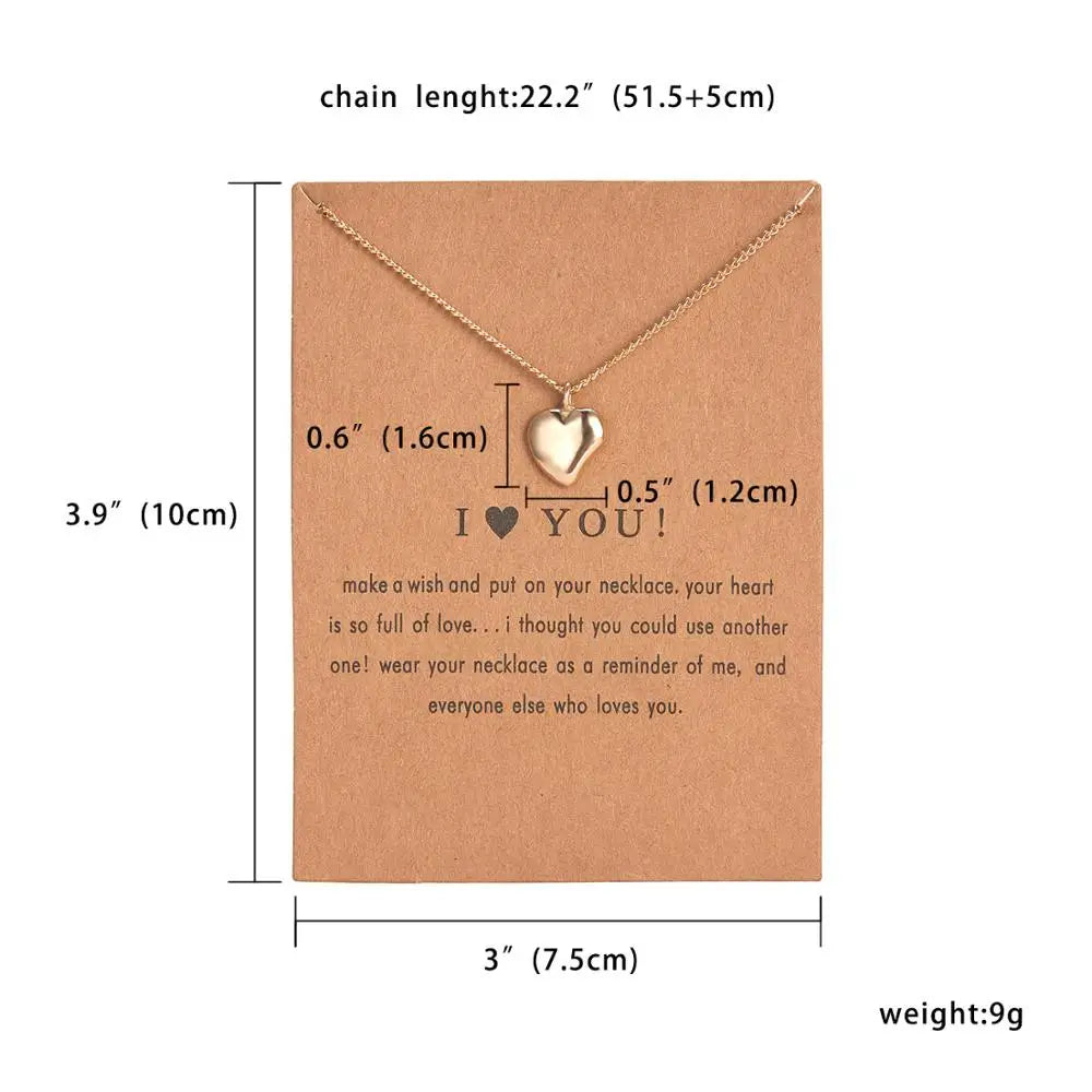 Hot Sale Imitation Pearl of Love Gold-Color Pendant Necklaces Clavicle Chains necklace Fashion Chain Necklace Women Jewelry
