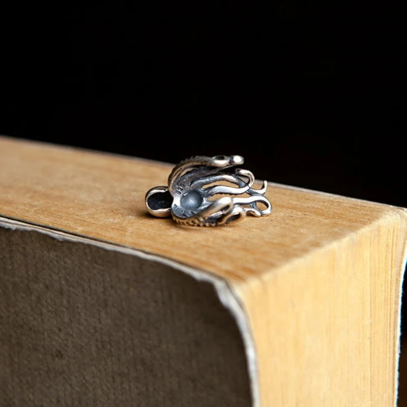 MKENDN Ocean Style S925 Big Octopus Ear Cuffs Vintage Ear Bone Clip Earrings For Women Men No Piercing Fake Cartilage Earrings