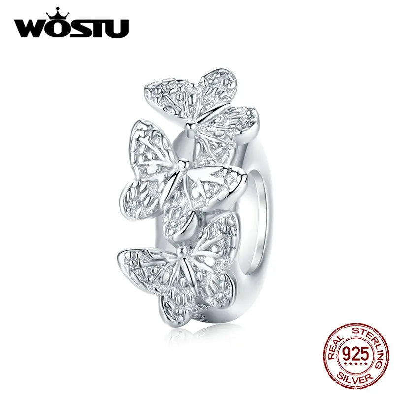 WOSTU Authentic 925 Sterling Silver Hot Sale Endless Love Charm Pendant Fit Bracelet Women Party Fashion DIY Jewelry Gift Making