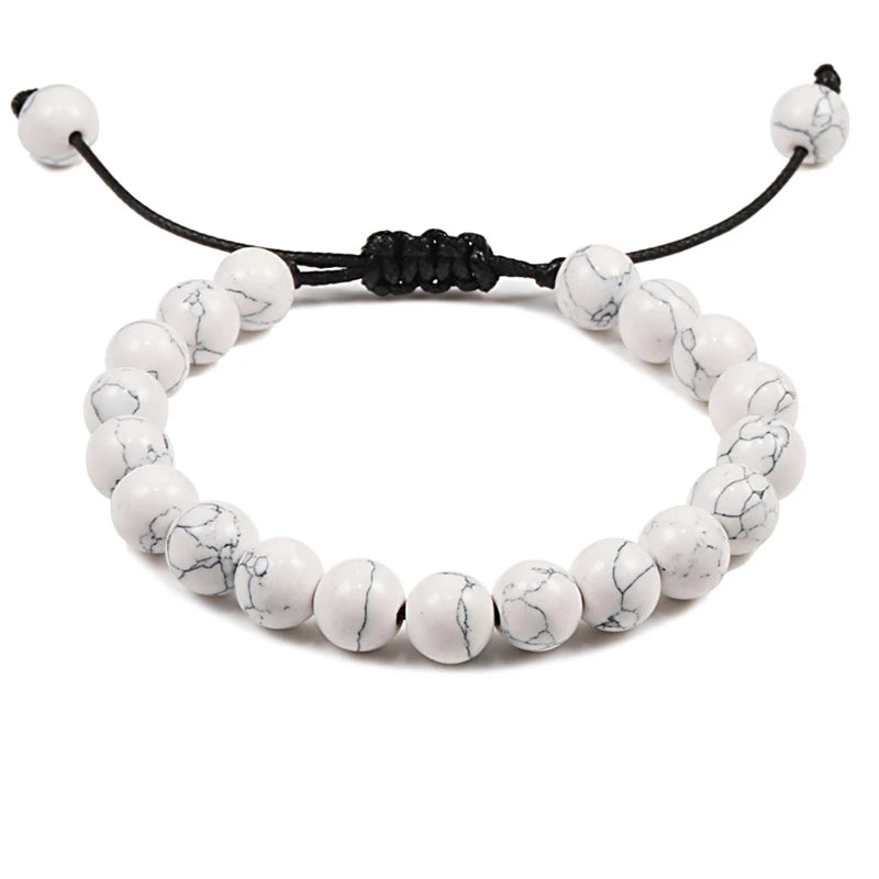 Natural Stone 6/8/10mm Beads Tiger Eye Bracelet Classic Men Women Buddha Black Lava Bracelets Minimalist Yoga Meditation Jewelry - Madeinsea©