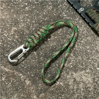 MKENDN Men Multi-function Paracord Survival Bracelet Keychain Outdoor Camping Rescue Emergency Rope Knife Rope Flashlight Rope