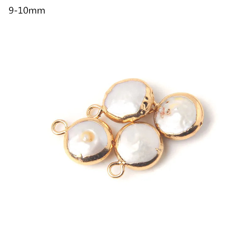 Hot Sale Irregular Shape Natural Pearls Pendant Freshwater Pearl Charms For Fine Jewelry Making Bracelet  DIY Necklaces 2pcs/lot