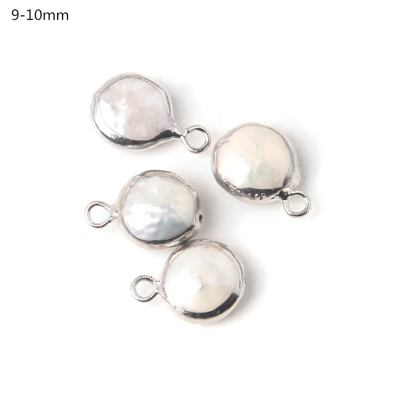 Hot Sale Irregular Shape Natural Pearls Pendant Freshwater Pearl Charms For Fine Jewelry Making Bracelet  DIY Necklaces 2pcs/lot