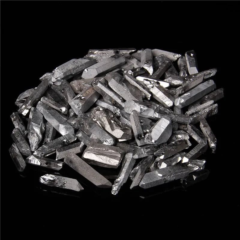 10/20/30pcs Purple Natural Quartz Crystal Point Beads Top Drilled Graduated Stick Point Loose Bead for DIY Jewelry Making Supply