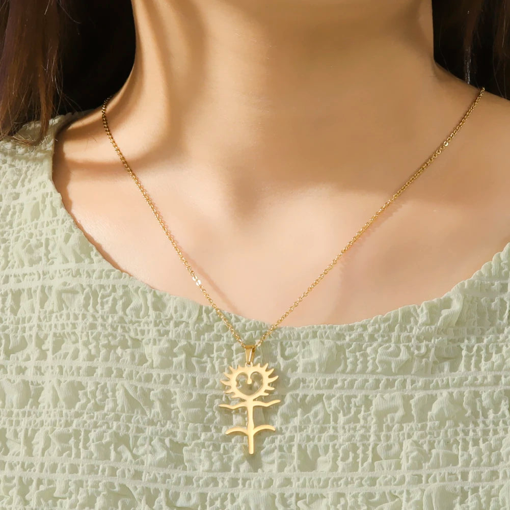 Collier gothique Ghostemane en acier inoxydable argenté pour femme, bijou punk d'Halloween, nouveauté