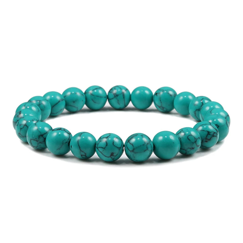 Natural Stone 6/8/10mm Beads Tiger Eye Bracelet Classic Men Women Buddha Black Lava Bracelets Minimalist Yoga Meditation Jewelry - Madeinsea©