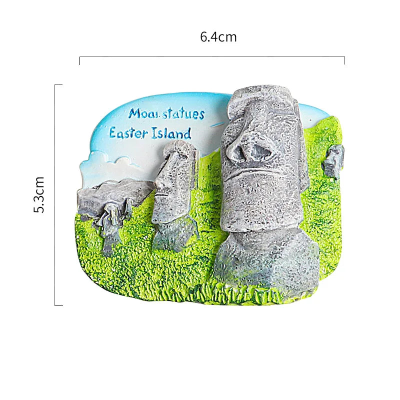 Aimants magnétiques pour réfrigérateur - Souvenirs touristiques du monde entier - France, Paris, Japon - Prague, Thaïlande, Allemagne, Italie