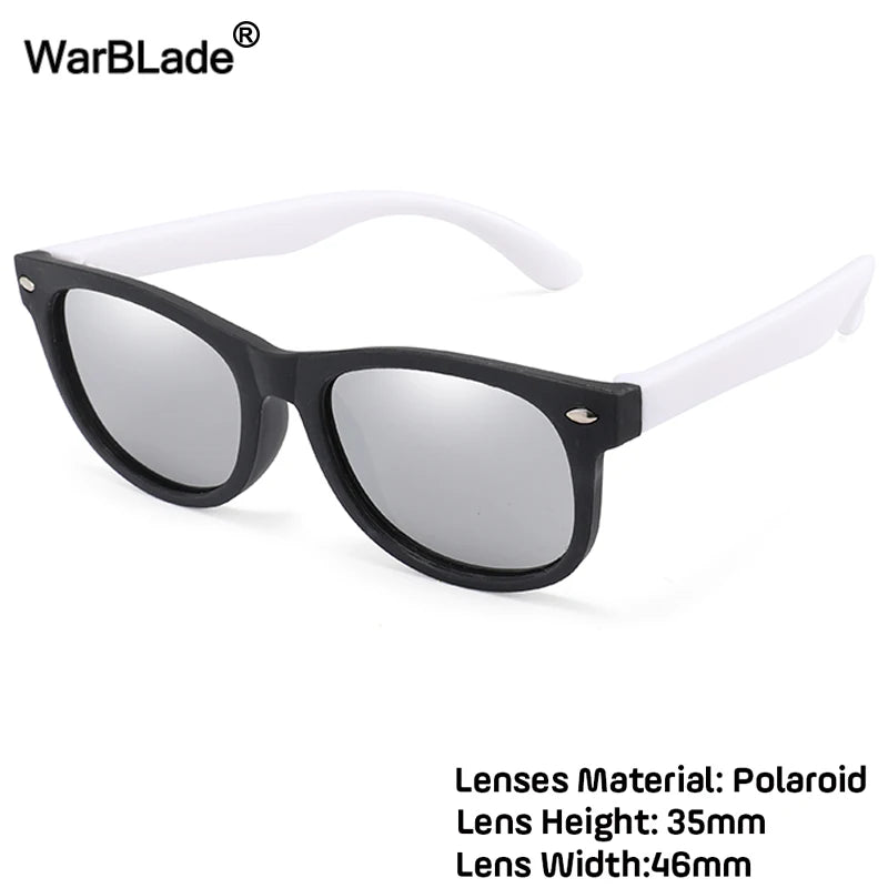 WarBlade New Polarized Kids Sunglasses Children Sun Glasses Silicone Safety Boys Girls Glasses Baby Gift UV400 Eyewear With Boxe - Madeinsea©