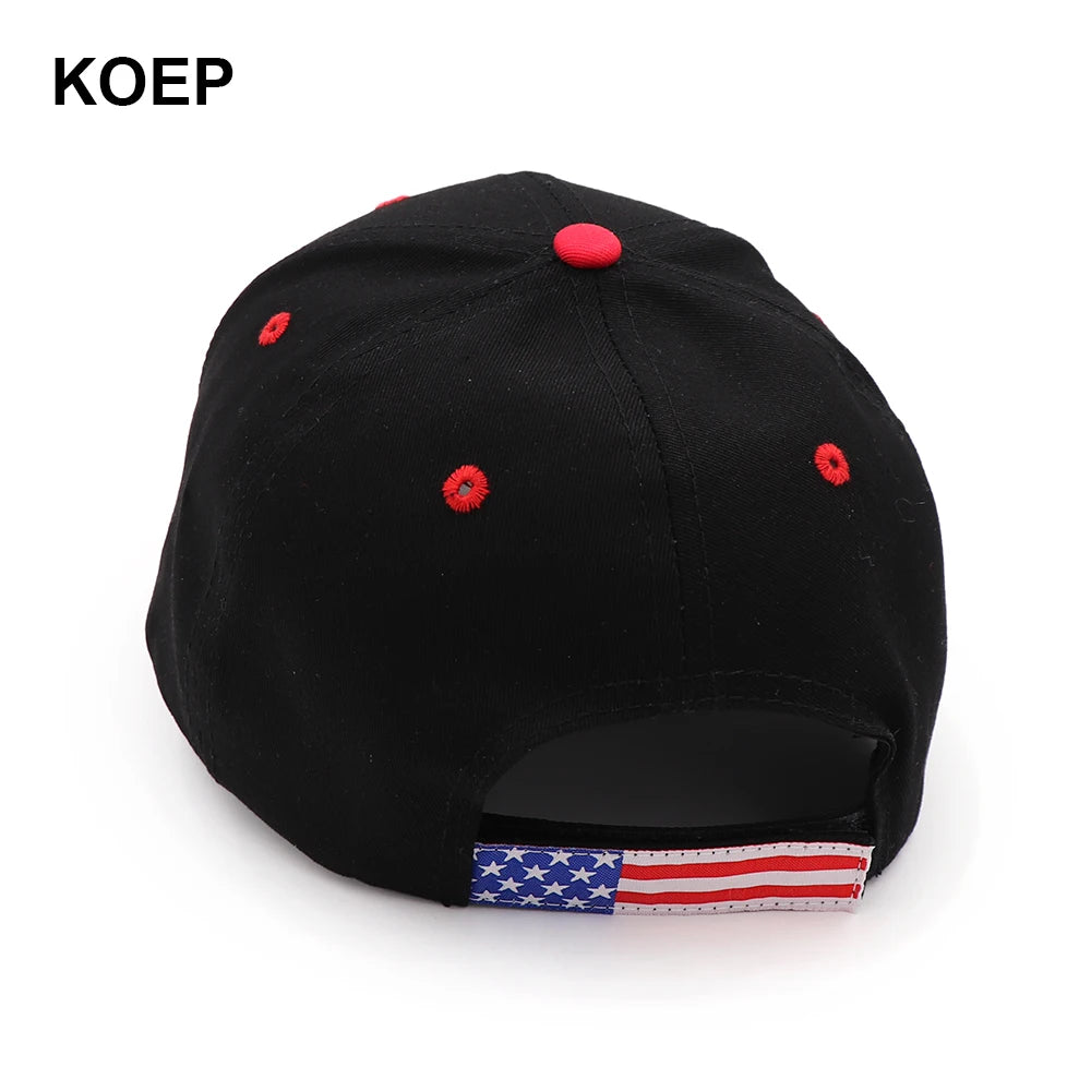 Donald Trump 2020 changé en 2024 Casquette USA Drapeau Casquettes de baseball Keep America Great Snapback Président Chapeau 3D Broderie En Gros