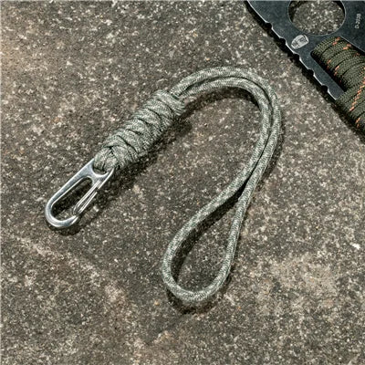 MKENDN Men Multi-function Paracord Survival Bracelet Keychain Outdoor Camping Rescue Emergency Rope Knife Rope Flashlight Rope