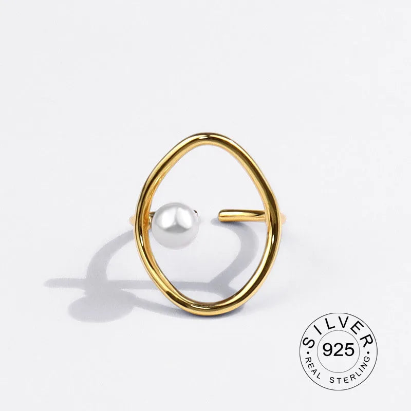 Real 925 Sterling Silver Rings For Women vintage zircon open round Engagement Rings Silver 925 Jewelry Anillos Mujer