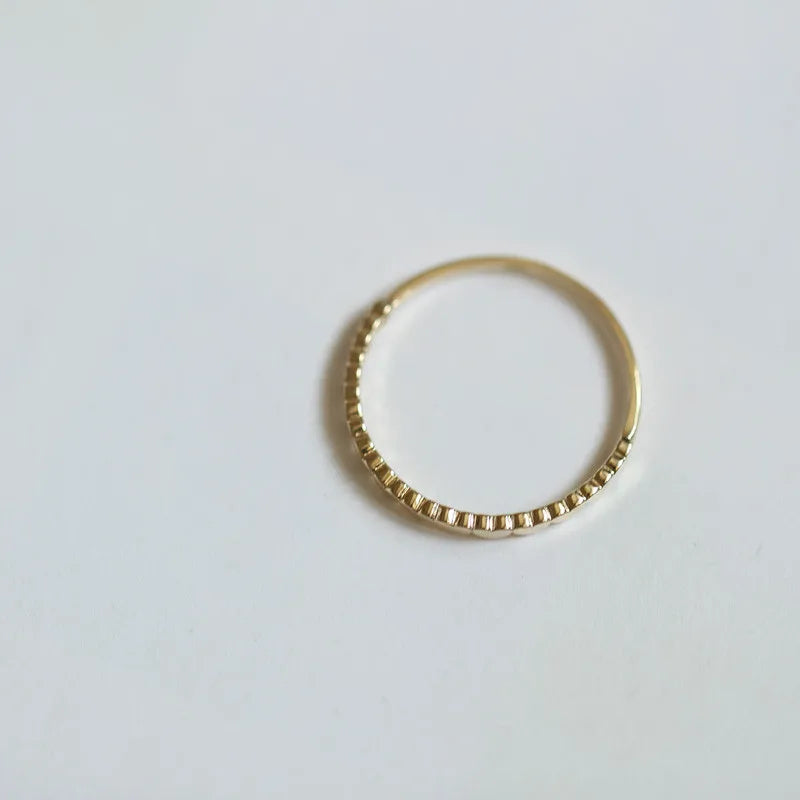 925 Sterling Silver Korean Version Simple Ring Women 14K Plating Gold Heart-shaped Link Tail Ring Exquisite Temperament  Jewelry