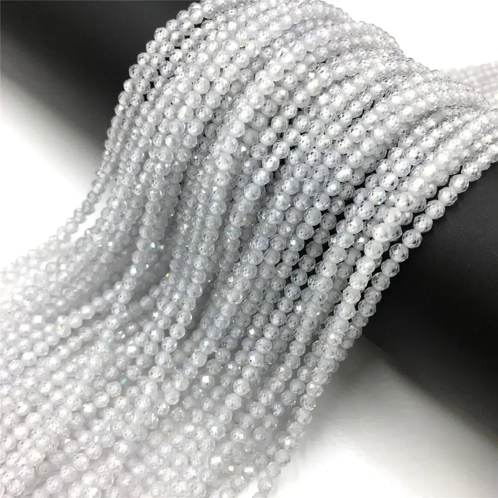 Natural Zircon Beads 2 3 4mm Tiny Stone Loose Spacer Bead For Necklace Bracelets Accessories Jewelry Making 15.5" Strand - Madeinsea©