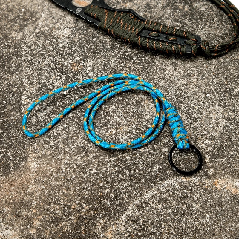 MKENDN Outdoor Rock Climbing Metal Ring Hanging Neck Rope Lanyard for iPhone Camera USB Holder ID Pass Card Name Badge Holder