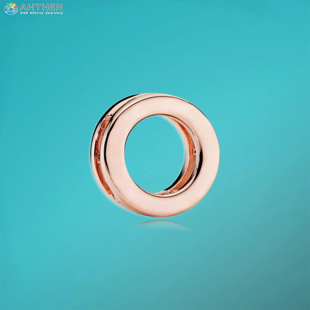 Ahthen 925 Sterling Silver Bead Silver Star Timeless Sparkle Heart Dangle Clip Charms fit Snake Chain Reflexions Bracelets