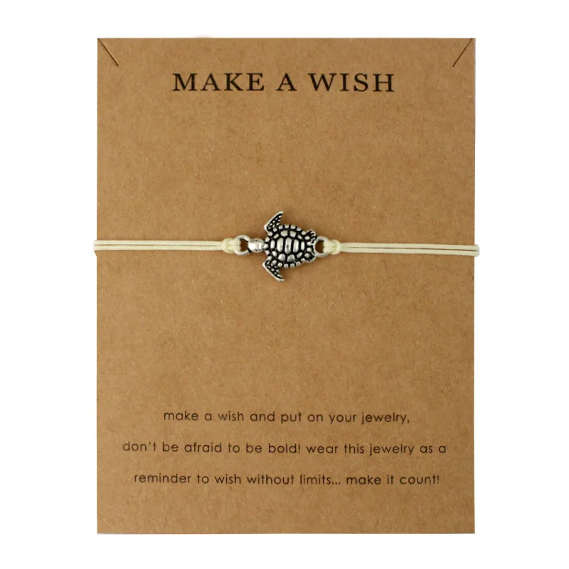 Ocean Waves Beach Nautical Surfing Adjustable Bracelets Sea Turtle Charms Women Men Boys Girls Unisex Jewelry Drop Shipping