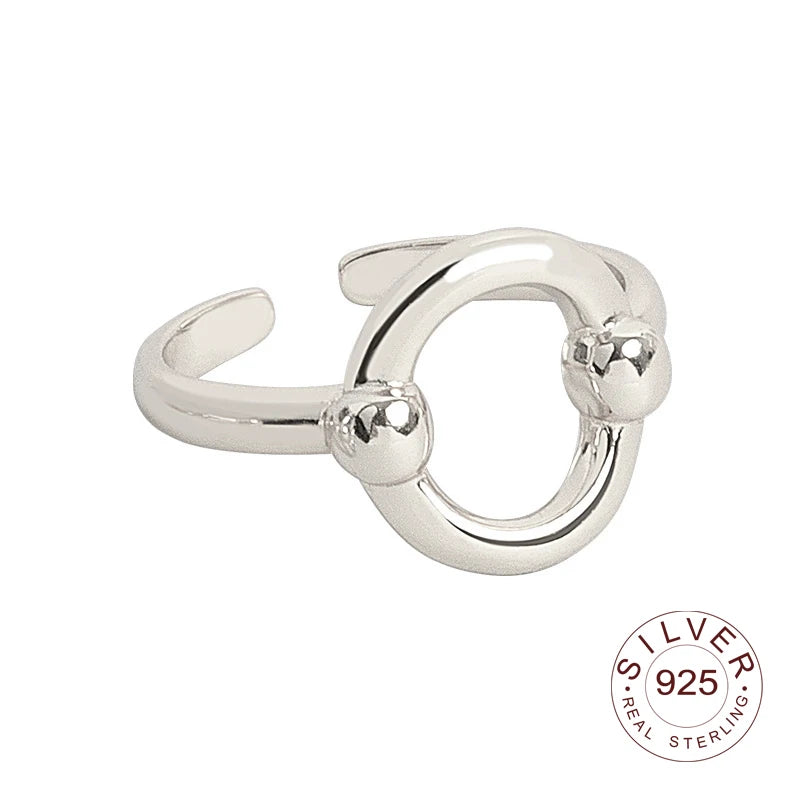 Bague en argent sterling 925, nouvelle bague simple en forme d'œil de fleur, couleur or, style rétro, effet vieilli, faite à la main, bijoux fins et tendance