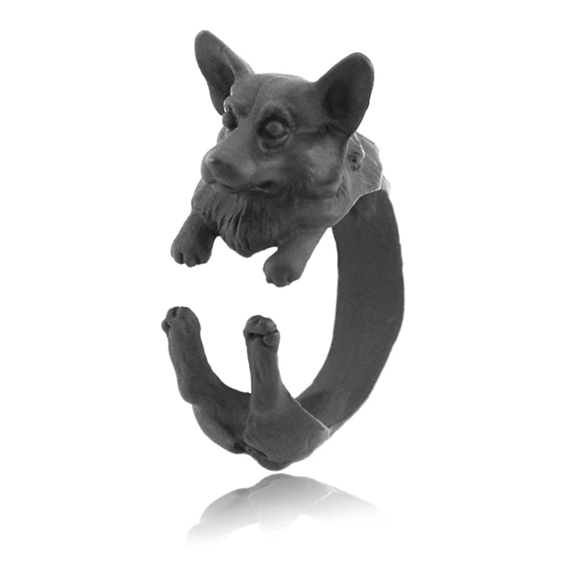 Retro Boho Pug&Boxer&Dachshund Dog Ring Men Punk Bulldog Anel Masculino Couple Rings For Women Jewelry Gifts For Pet Lovers Gift