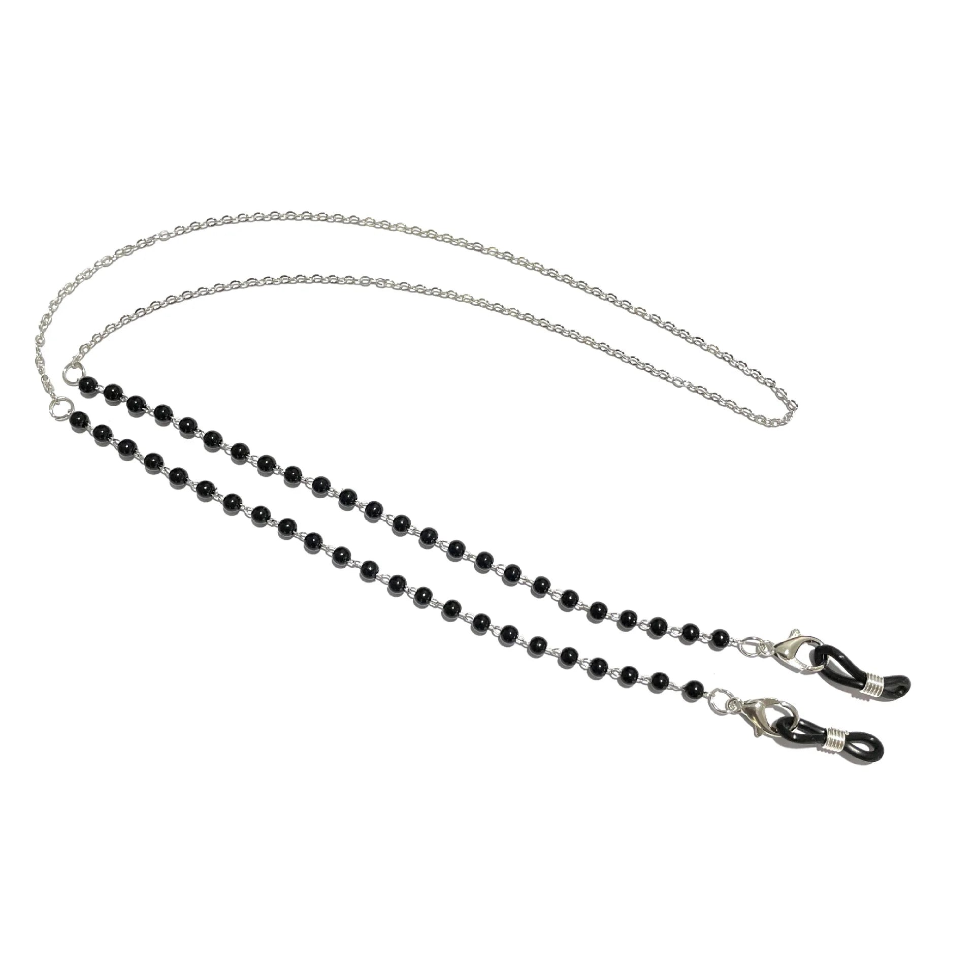 Eyeglass Chain White Plastic Bead Pearl Heart Charm Eyewear Retainer Glasses Holder Strap Women Necklace Gift