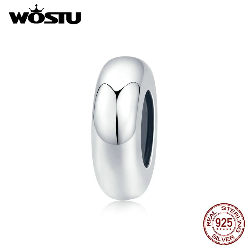 WOSTU Authentic 925 Sterling Silver Hot Sale Endless Love Charm Pendant Fit Bracelet Women Party Fashion DIY Jewelry Gift Making