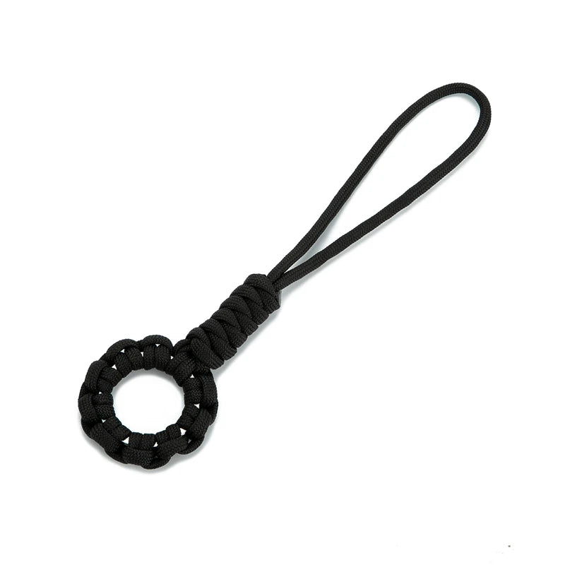 Handmade Multifunction 7-core Umbrella Rope Weaving Keychain Lanyard paracord Rope Knitting  Anti-lost ring buckle Car Keyring