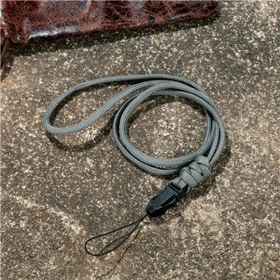 Multi-function Paracord Survival neckband lanyard ID card gym neckband phone with Knife Flashlight USB ID holder DIY neckband