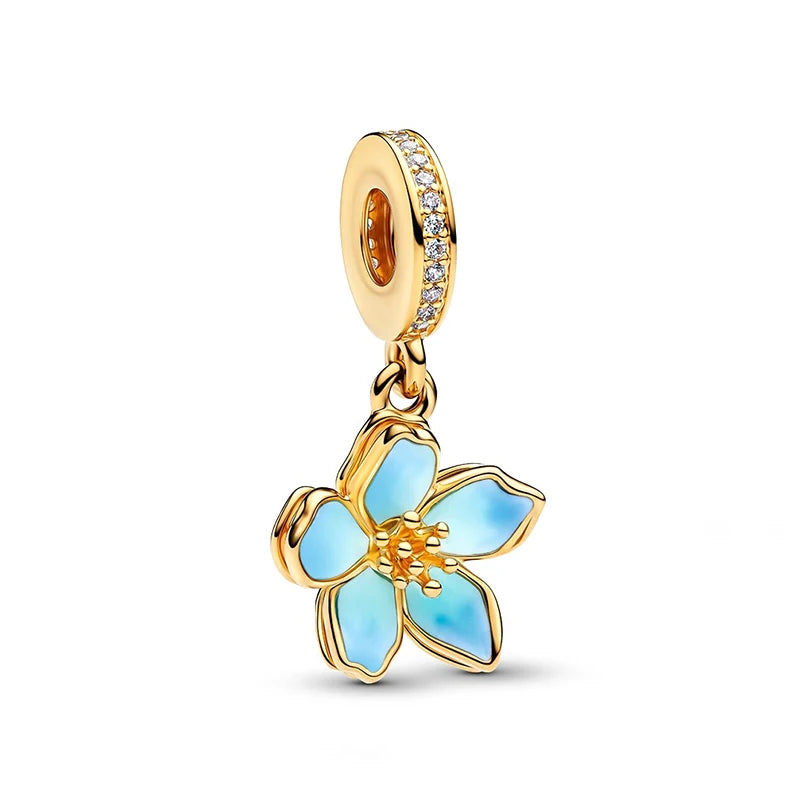 Charms 925 Originale Hot Air Balloons and Flowers Bead Fits Bracelet Necklace For Women Charm Silver 925 Luxury DIY Jewelry Gift