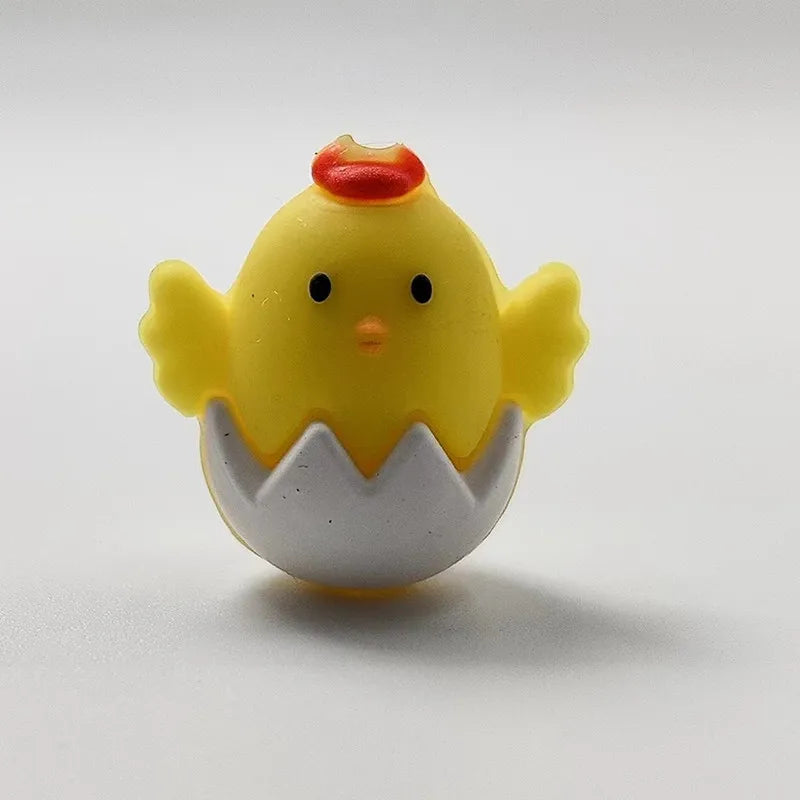 10pcs 3D Chick Silicone Beads Animal Focal beads For Jewelry Making DIY Pacifier Chain Bracelet Necklace Jewelry Accessories