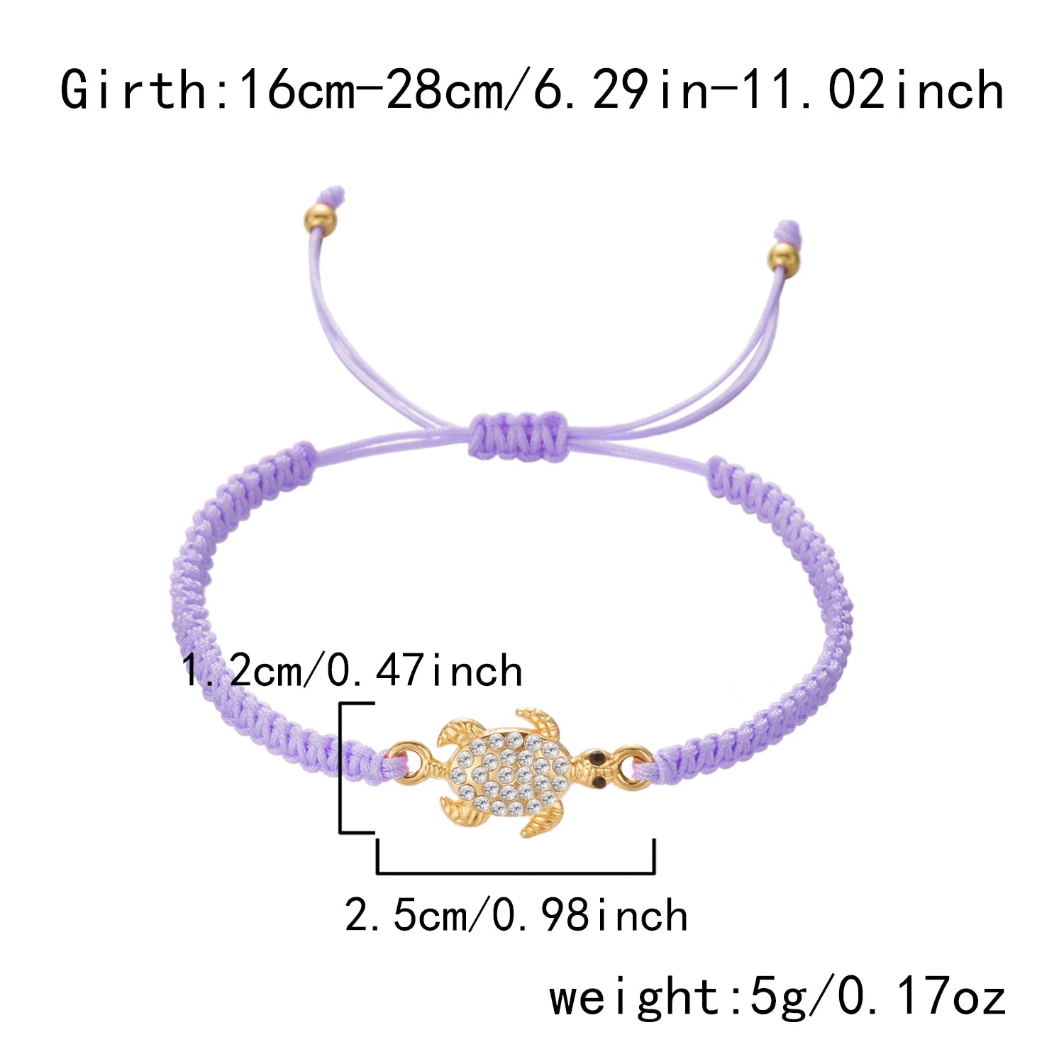 Boho Bohemian Sea Turtle Woven Bracelet For Women Full Rhinestone Tortoise Handmade Bangles Beach Party Banquet Charm Jewelry