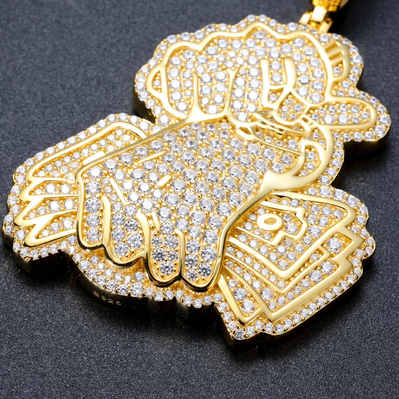 TUHE Unisex High Quality D VVS Moissanite Iced Out Pendants USD For Men Hip Hop Jewelry - Madeinsea©