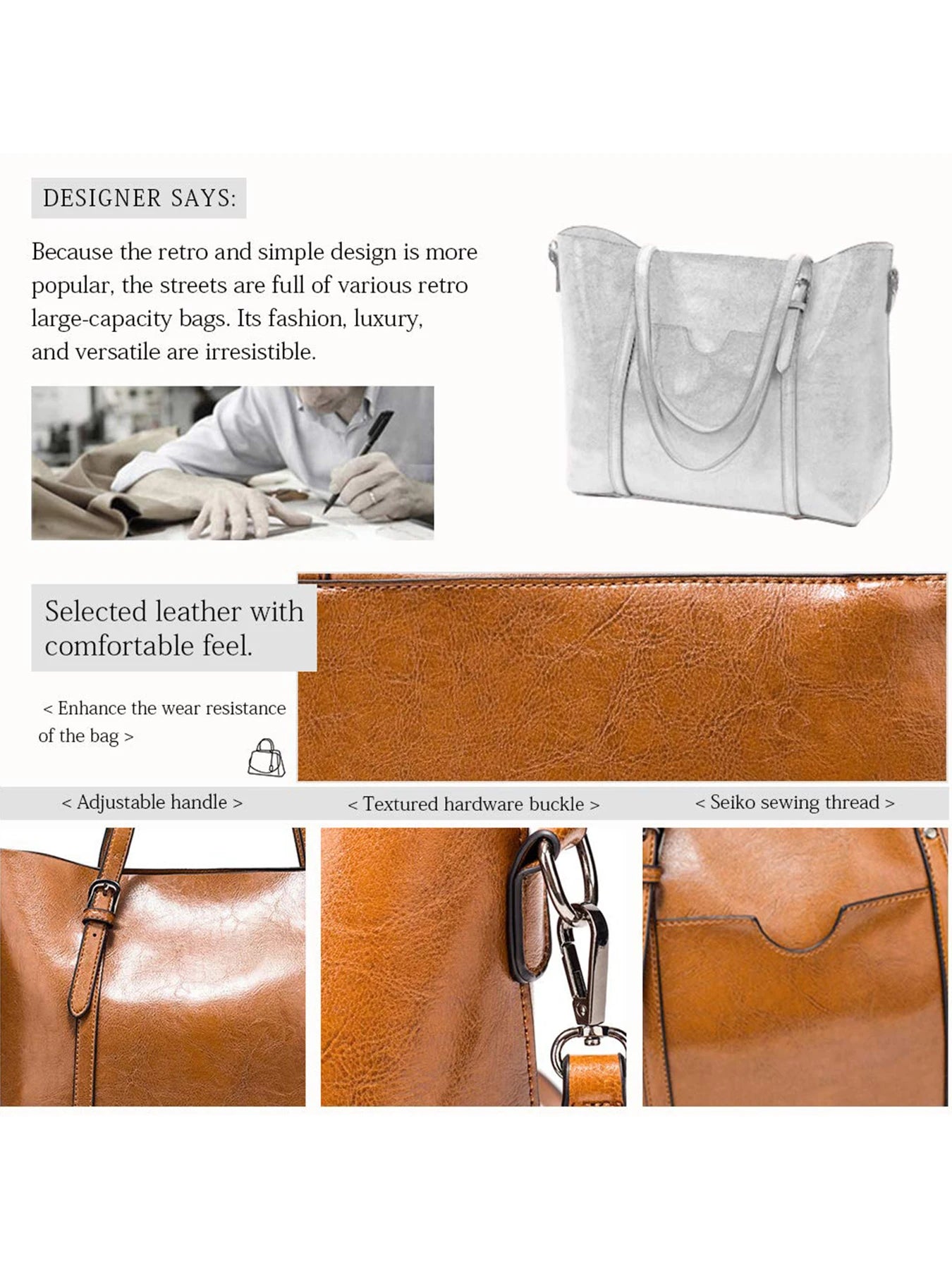 Pahajim Womens Leather Purses and Handbags Top Handle Satchel Bags Tote Bags Tote Purses for Women