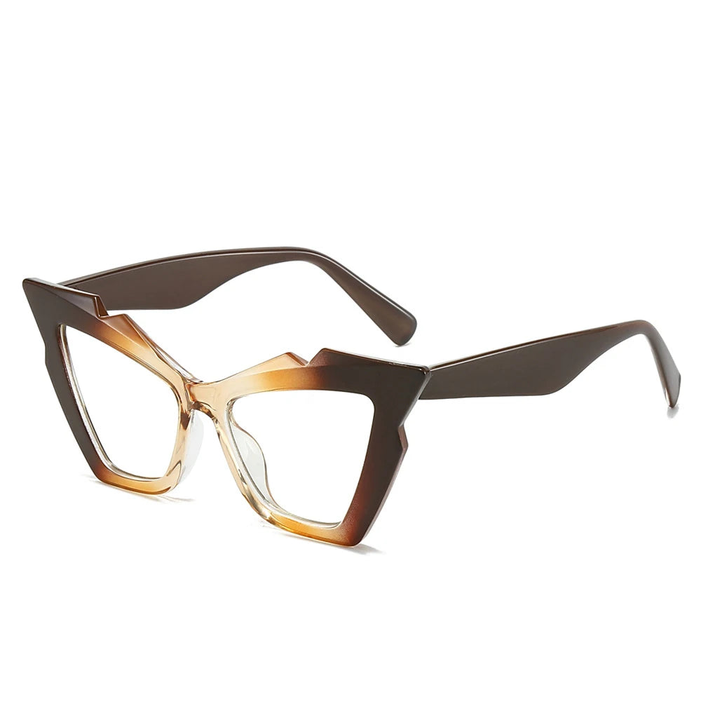 Oversized Cat Eye Sunglasses Women Big Frame New Luxury Brand Fashion Y2K Punk Sun Glasses For Ladies Retro Trendy Eyewear UV400