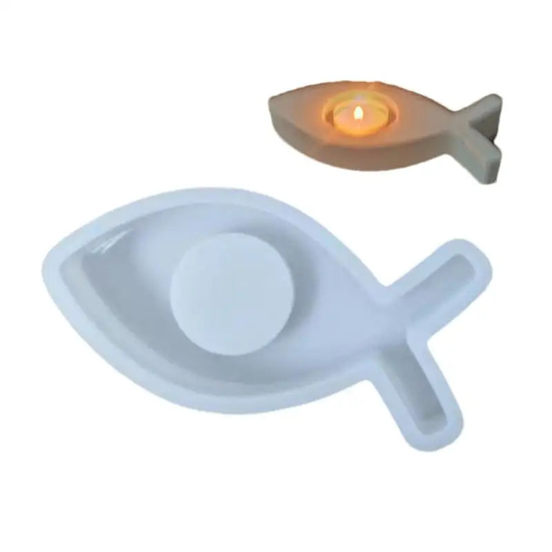 Fish Shape Candle Holder Made By Silicone Mold