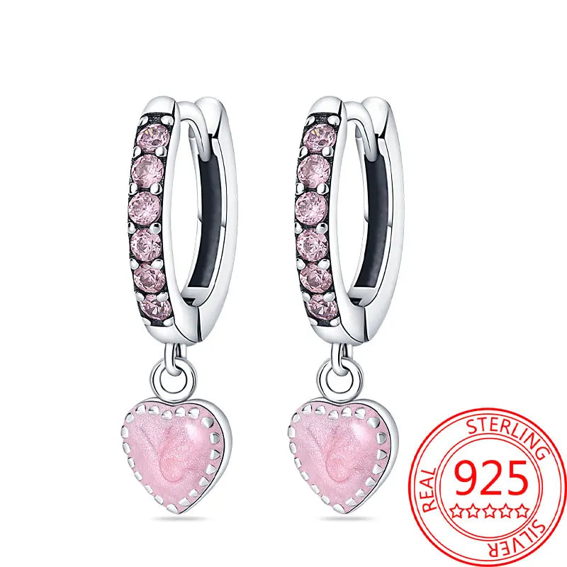 Hot Sale Bee Earrings For Girl Lovely Yellow Black Dancing Bee Happy S925 Hoop Earrings Birthday Gift Silver Jewelry