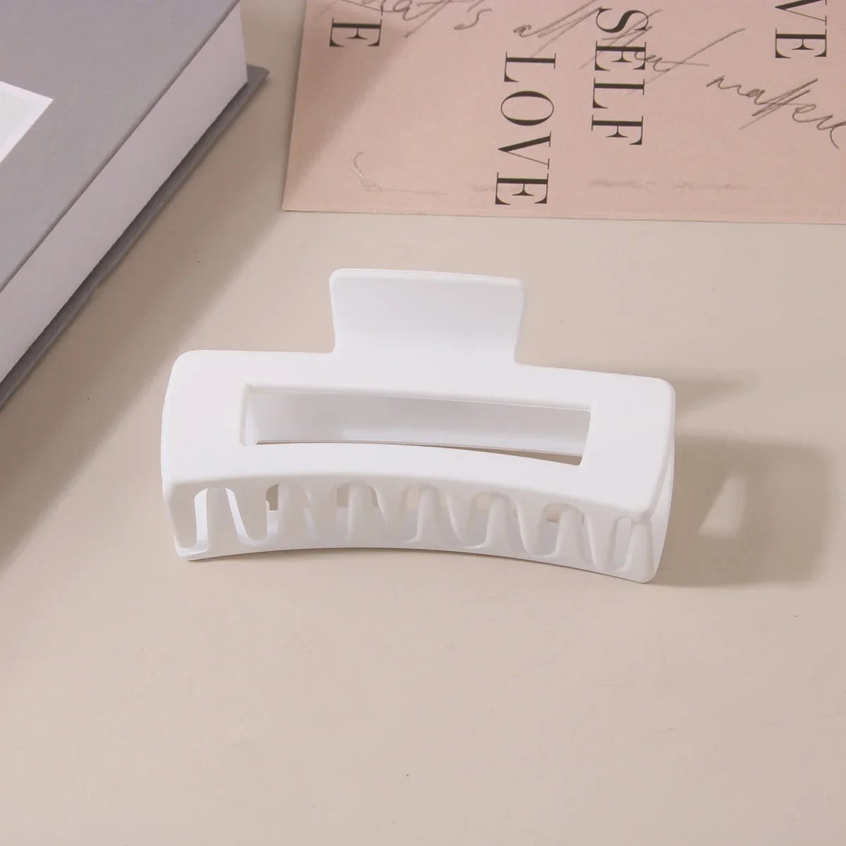 10.5CM Solid Hair Claw Elegant Hairpins Barrette Crab Hair Clips For Women Girls Korean Square Headwear Simple Hair Accessories