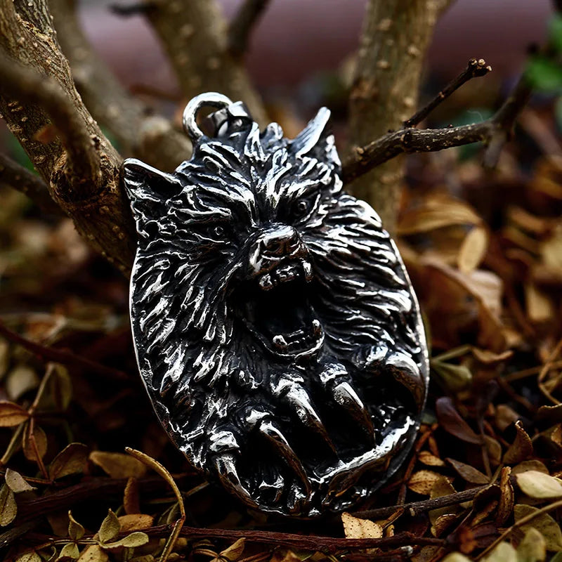 BEIER 2022 new Cross border jewelry domineering cool wolf head titanium steel ring men cast stainless steel animal BP8-113