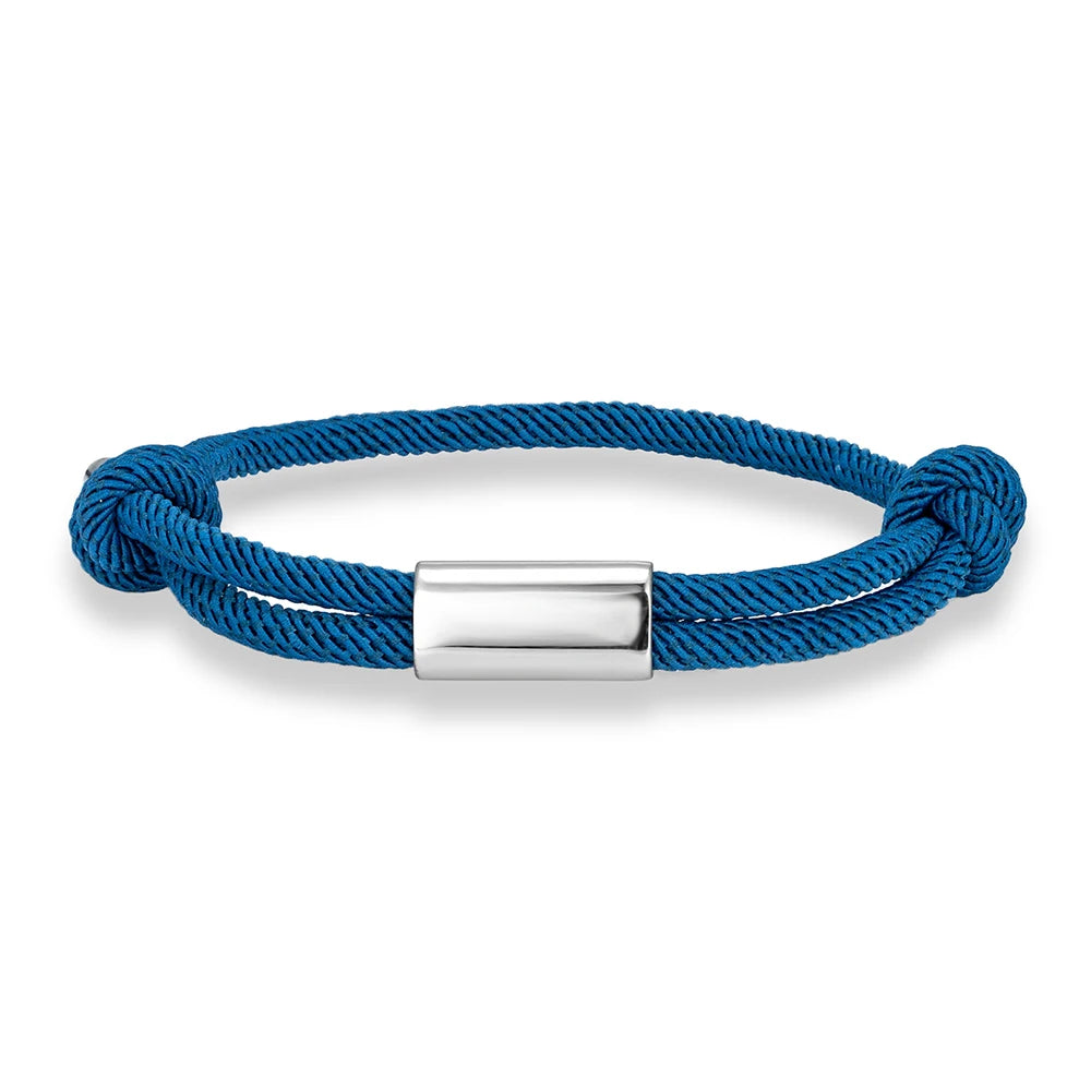 MKENDN Personalised Bracelet for Men Women Sailing Rope Bracelets Custom Birthday Gift for Her Him Handmade Boho Jewelry