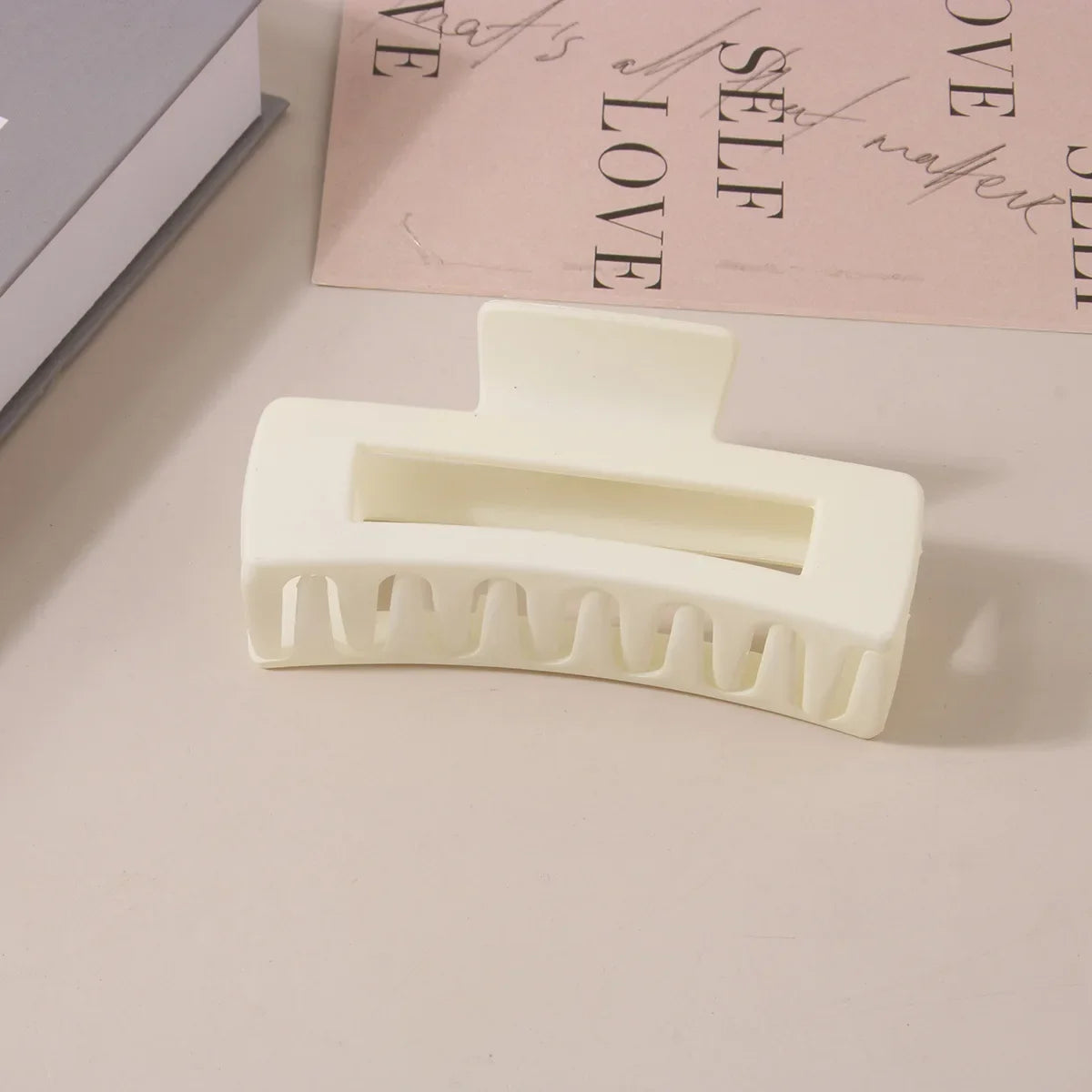 10.5CM Solid Hair Claw Elegant Hairpins Barrette Crab Hair Clips For Women Girls Korean Square Headwear Simple Hair Accessories