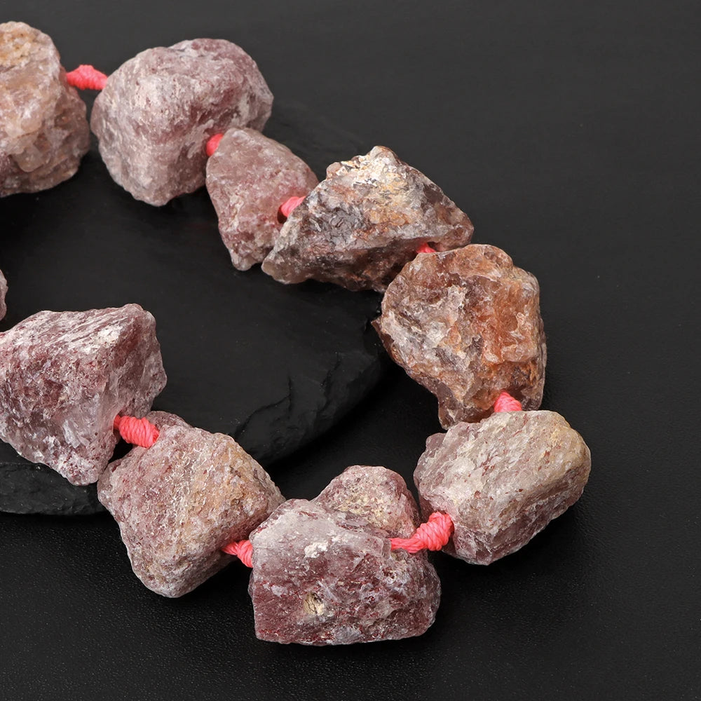 7.5" Natural Irregular Rough Stone Beads Raw Rock Lapis Quartzs Nuggets For Jewelry Making DIY Earrings Bracelet Supply 7-30mm